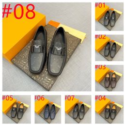 40 Style Mens Genuine Leather Designer Dress Shoes Gentle Men Brand Official Flats Casual Comfort Breath Loafers Size US 38-46