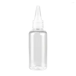 Storage Bottles Transparent Plastic Beak Bottle Empty Sub-bottle Squeeze Emulsion Small Liquid Paint Tip Drop Dye