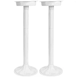 Decorative Flowers 2 Pcs Wedding Flower Rack Floor Stand Floral Centrepiece Riser Roman Pillar Table Decor Artificial Column