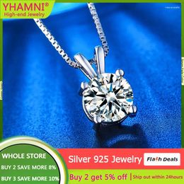 Pendants Original 925 Sterling Silver Lovely Animal Pendant Necklace Luxury Solitaire 2 Lab Diamond Jewelry