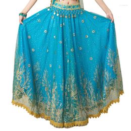 Stage Wear 720 Degrees Belly Dancing Costume Skirt Dance Bollywood Festival Embroidered Full Long Maxi Performance