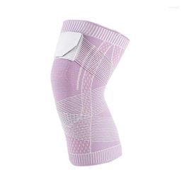 Knee Pads 1 PCS Sports Strap Nylon Breathable Football Running Fitness Protectors Protection Braces Elastic Bandage (M)