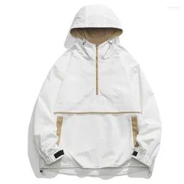 Men's Jackets Autumn Outdoor Punching Jacket Hooded Loose Casual