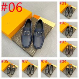 40 Style Top Quality brand Formal Dress Shoe For Gentle Men Black Genuine Leather Shoes Pointed Toe Business Oxfords Casual Size 38-46