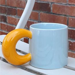 Mugs Cute Ceramic Coffee Glass Teacup Kitchen Espresso Personalised Water Bubble Tea Cups Drink Funny Taza De Ceramica Drinkware