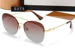 Brand designer sunglasses little bee fashion new metal large frame Sunglasses retro men and women high-end