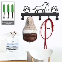 Accessories Metal Dog Wallmounted Hook Durable Dog Leash Clothes Rack For Dogs Cats Key Holder Pet Coat Organiser Hooks Pets Accessories