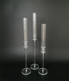 Candle Holders 1 Set 3 Pieces Of Acrylic Candlestick Centre Decoration Road Lead Wedding Props Christmas Decora1918005