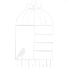 Jewellery Pouches Necklace Storage Rack Holder Organiser Jewlery Bird Cage Stand Jewellery Display