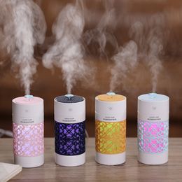 Humidifiers Lucky Cup Humidifier USB Ultrasonic Aroma Diffuser 3 in 1 Mini Essential oil Diffuser with LED light USB Fan for Car Humidifiers 230427