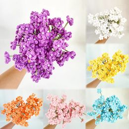 Decorative Flowers Knitted Sky Star Bouquet Crocheted Diy Artificial Flower Pearl Pography Props Wedding Party Home Decoration Simulation
