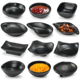 Dishes Plates 1pc Seasoning Tableware Sauce Dish Cup Bowls Plastic Plate Small Snack Butter Mustard Sushi Soy Kitchen Tool 231124