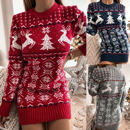 2023 new Christmas Designer sweater tight sexy Christmas theme jacquard long sleeve knitted dress