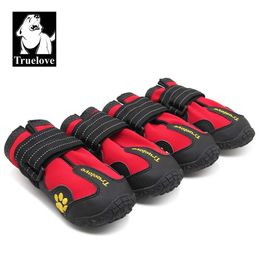 Shoes Truelove Dog Shoes Waterproof Antislip Rain Boots Warm Snow Reflective for Small Medium Large Pet Sports Training Tls3961