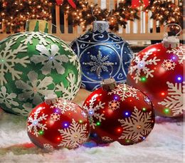 Party Decoration 60cm Christmas Balls Tree Decorations Gift Xmas New Year Hristmas For Home Outdoor PVC Inflatable Toys DHLa574371062