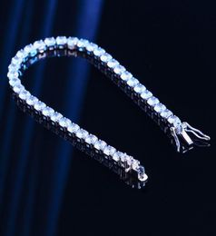 Gift Wrap 3mm Test Passed Moissanite Tennis Bracelets For Men Women Lab Full Diamond Bangle 925 Sterling Silver Jewelry Certified 7967072