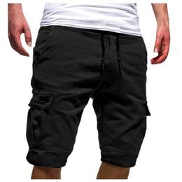 Men's Shorts Mens Jogger Sports Cargo Military Combat Workout Gym Trousers Summer Casual Multi-pocket Short Pants