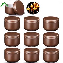 Storage Bottles 5/10pcs 50ml Multicolor Aluminum Candle Tin Travel Tins Round Metal Containers Jars Sealed Can