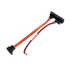 90 Degree Right Angle 7+15 Pin 22Pin SATA Data 2Pin Power Cable for Computer Mini PC Host Case ITX Motherboard SSD HDD Hard Disc