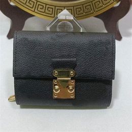 5A womens designer metis compact wallet short wallets card holder fashion flower printing purse Snap fastener M7hM#2935