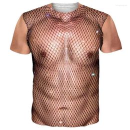 Männer T-Shirts Sommer Lustige Muskel Grafik 3D Druck T-shirt Männer Frau Übergroße Casual Mode Streetwear Unisex T Tops Mann kleidung