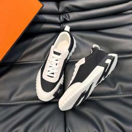 Famous Casual Shoes Men Depart Running Sneakers Italian Delicate Elastic Band Low Top Grid & Leather Designer Lightweight Breathable Basketball Trainers Box EU 38-45