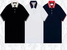 Designer Polo Mens Polo Camisa Polo Camisas Polo Polo Polos de Luxo de Luxo Moda T Camisetas Respiráveis ​​Manga Curta Lapel Business Casuais ao ar livre camisetas