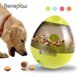 Toys Benepaw Interactive Toy Dog Treat Dispensing Smart IQ Toy Leakage Food Ball Small Medium Large Pet Puppy Play Game 4 Colours 2019