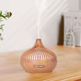 Humidifiers Wood Grain 500ml Electric Low Noise Whisperaroma Diffsuer Wood Grain Humidifier 230427