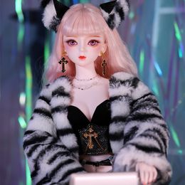 Dolls DBS Doll 13 BJD Dream Fairy Name By Goelia Mechanical Joint Body With Makeup 62cm Height Girls SD 230427