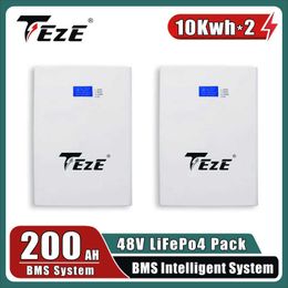 20Kwh PowerWall 48V LIfepo4 Battery 200AH 10Kwh*2 Parallel Use Built-in BMS CAN RS485 Solar Home Energy Storage Bateria TAX Free