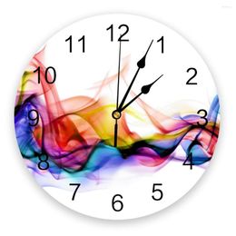 Wall Clocks Colour Ripple Gorgeous Clock Home Decor Bedroom Silent Oclock Watch Digital For Kids Rooms