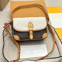 designer bag women Felt luxurys designers crossbody bag ladies Fashion Classic brown flower Genuine Leather handbags