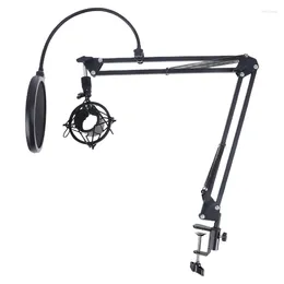 Microphones Condenser Microphone Mic Suspension Arm Stand Mounting For Broadcasting Room