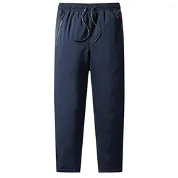 Men's Pants Winter Men Trousers With Elastic Waist Pockets For Jogging Fall Sweatpants