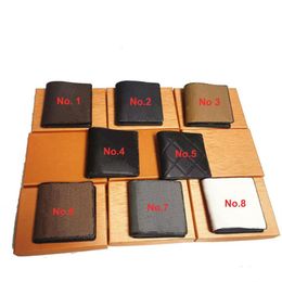 Brand Designer Short Wallet for Men Women Card Holder Coin Purse Fold Bag Ladies Credit Cards Holders Pocket Hold L717230q