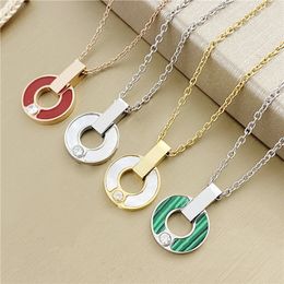 hot Classic Fashion Pendant Necklaces for women Elegant Clover locket Necklace Highly Quality Choker chains Designer Jewellery 18K Plated gold girls Gift