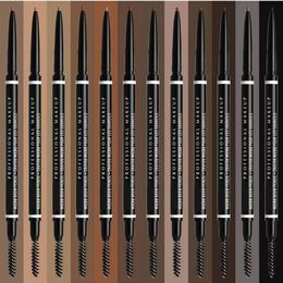 NY -X Micro Eye Brow Pencil Eyebrow Enhancer Foundatoin Makeup Pen in 7 Colors