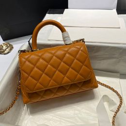 Designer Crossbody Bag luxury Chain Bag 19CM 10A Mirror Quality Genuine Leather Shoulder Handbag With Box C023