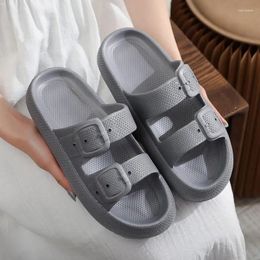 Slippers Casual Couple Shoes Indoor Thick Platform Women Summer Outdoor Beach Sandals Ladies Anti-slip Bathroom Home Y