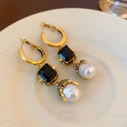luxury designer Jewellery stud earring designer earrings for women stainless steel plated gold silver needle pearl crystal heart Skeleton hoop earrings girl gift