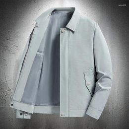 Men's Jackets 2023 For Men Casual Lightweight Turn Down Collar Thin Coats Autumn Business Style