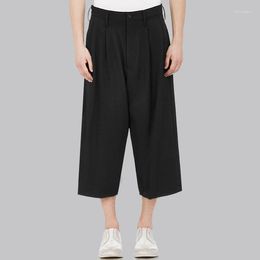 Men's Pants Men's Clothing Fashion Street Leisure Broad Leg Minimalist Designer Seven Points Straight Plus Size Costumes