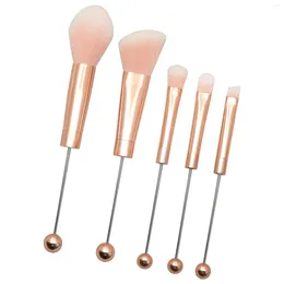 Makeup Brushes 5x Set Aluminum Tube Face Brush Kits Cosmetic For Ie Girlfriend Adults Sister Birthday Gifts