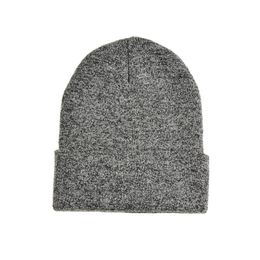 Beanies Beanie/Skull Caps Gray/Black Fine Wool Knitting Women Hat Skullies Winter Keep Warm Female Headwear Men Fashion Outdoor Travel Ladie