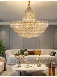 Chandeliers Luxury LED Ceiling Hanging Lamps Light Fixture Lustre Decorative Home Appliance For Dining Room