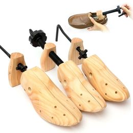 Shoe Parts Accessories 1 Piece Stretcher Wooden Shoes Tree Shaper Rack Wood Adjustable Flats Pumps Boots Expander Trees Size SML 231127
