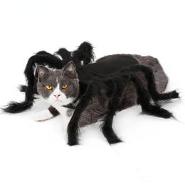 Clothing Pet Halloween Costumes Scary Spider Cosplay For Small Kitten Puppy Clothes Cat Dog Clothing Party Funny Dressing Up Accessories