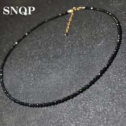 Choker Korean Version Fashion Simple Black Beads Short Necklace For Women Cold Style Jewelry 2023 Trend Sports Leisure Accessories Gift