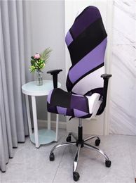 Gaming Chair Covers Stretch Printed Computer Slipcovers Spandex Rotating Office Race Game Protector 2206191648565